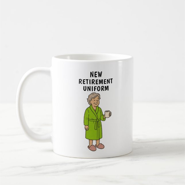 Mug Funny Lady Retirement (Gauche)