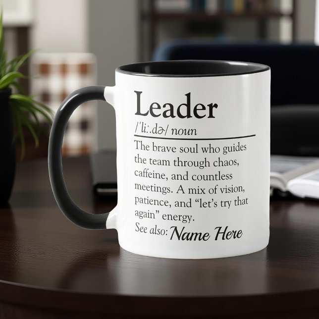 Mug Funny Leader Definition Personalized Appreciation (Créateur téléchargé)