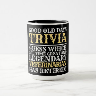 Mug Funny légendaire vétérinaire retraite T-shirt Mu