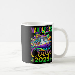 Mug Funny Mardi Gras Cruise 2025 perles de Masque Gras