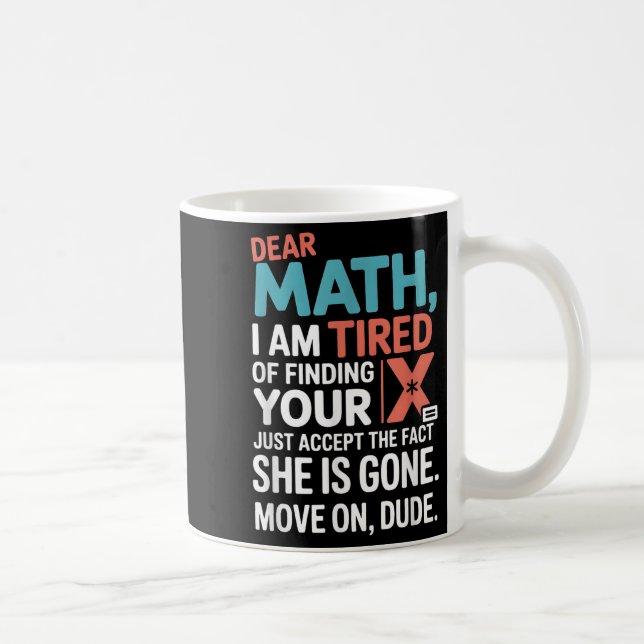 Mug Funny Math Design For Boys Girls Math Teachers Men (Droite)