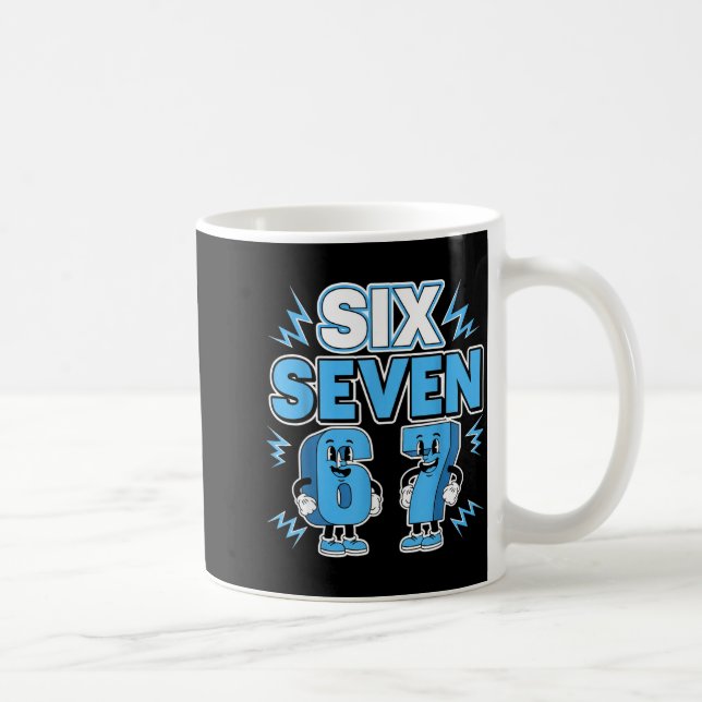 Mug Funny Meme 67 Six Seven 6 7 Italian Brainrot Boys  (Droite)