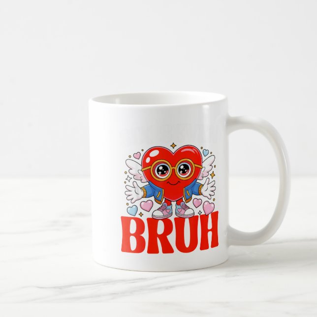 Mug Funny Meme 67 Six Seven Bruh Valentine Heart Women (Droite)