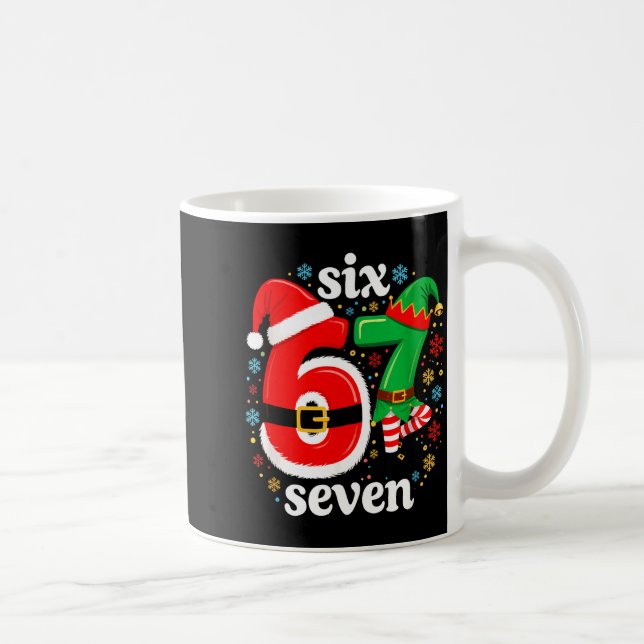 Mug Funny Meme Six Seven 67 Elf 6 7 Santa Christmas Pa (Droite)