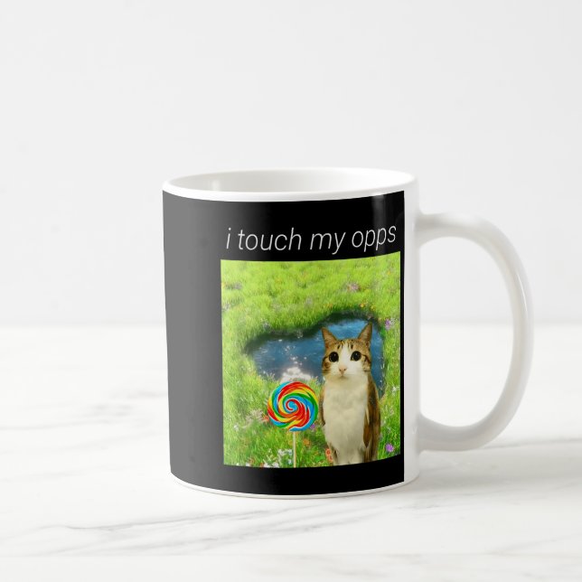 Mug Funny Meowl Meme, Cat Owl Meme Brainrot Gen Alpha  (Droite)