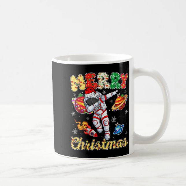Mug Funny Merry Christmas Astronaut Dabbing Space Snow (Droite)