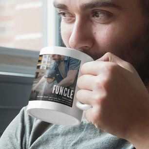 Mug Funny Mignonne FUNCLE 2 Photo Oncle Noël