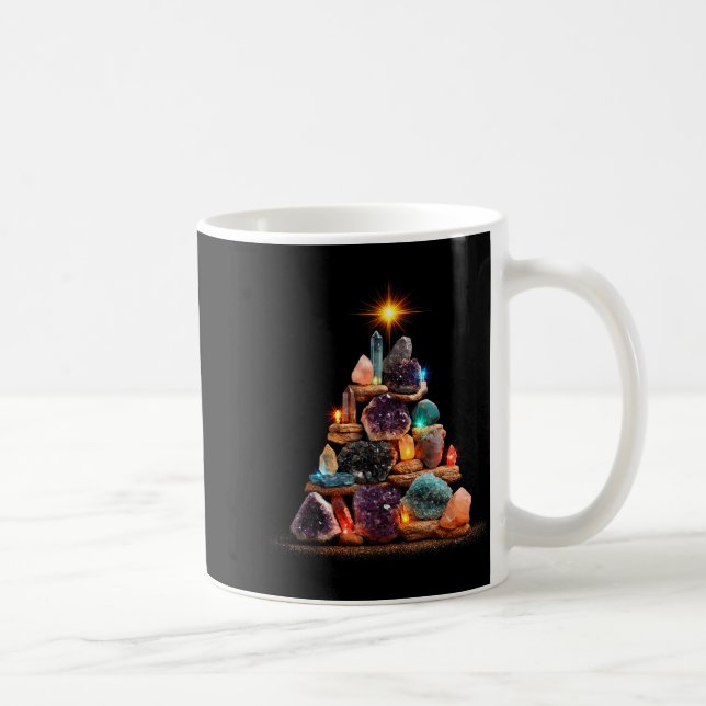 Mug Funny Minerals Christmas Tree Graphic Crystals  (Droite)