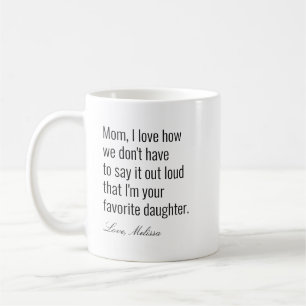 Mug Funny Mothers Day Nom personnalisé