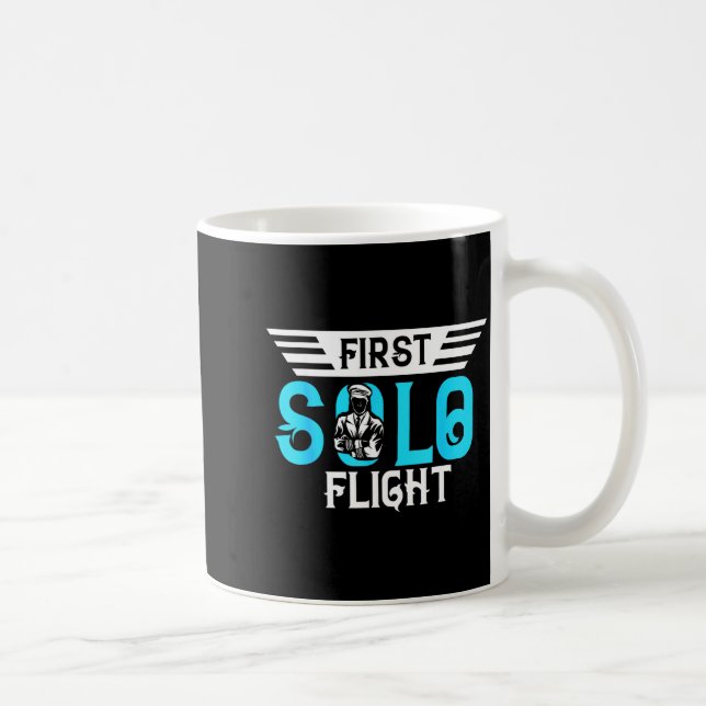 Mug Funny New Lot Design First Solo Flight Aircraft Lo (Droite)