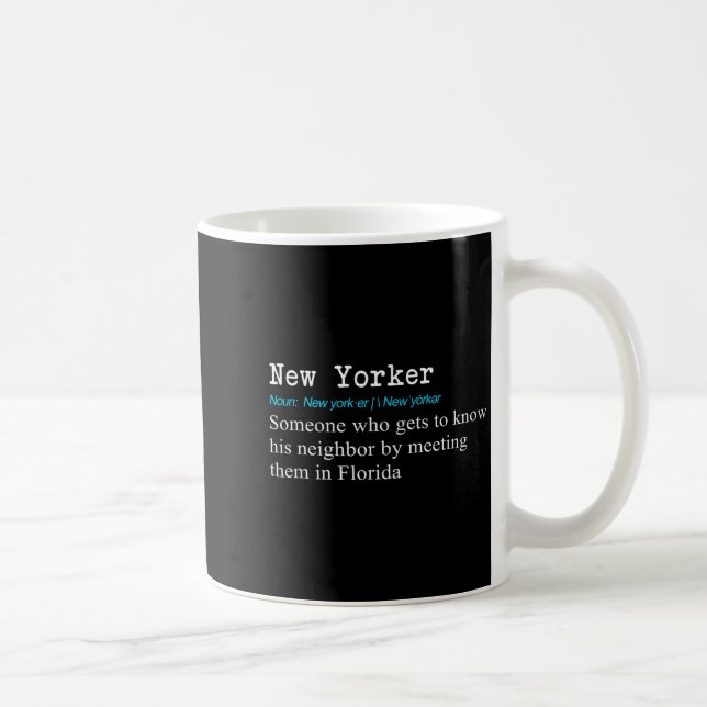 Mug Funny New Yorker Dictionary Definition Gif  (Droite)