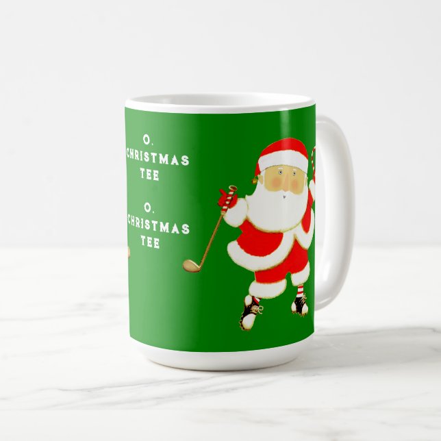 Mug Funny Noël de golf (Devant droit)