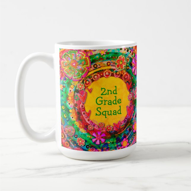 Mug Funny Nom de l'enseignant Classe Squad personnalis (Gauche)