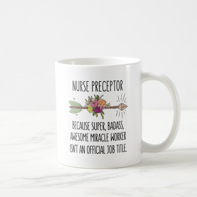Mug Funny Nurse Précepteur Cadeau Merci Cadeau (Droite)