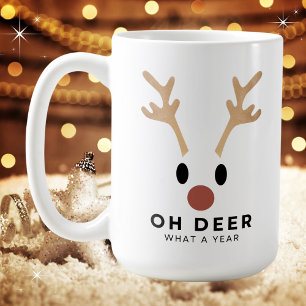 Mug Funny Oh Deer What Year Christmas