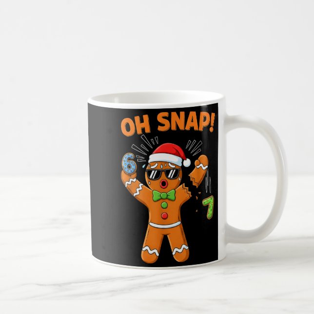 Mug Funny Oh Snap 67 Six Seven Meme Gingerbread Men Wo (Droite)