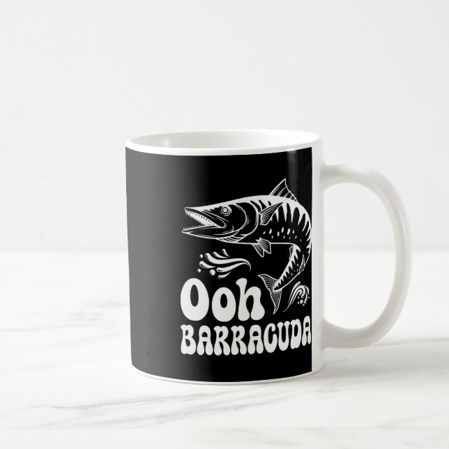 Mug Funny Ohh Barracuda Fishing For Rock Music Lovers  (Droite)