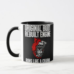 Mug Funny Open Heart Chirurgie Récupération Survivant