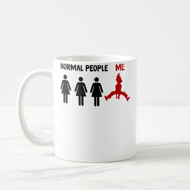 Mug Funny Parkour Normal Pepole Me Parkour Jumping Wom (Gauche)