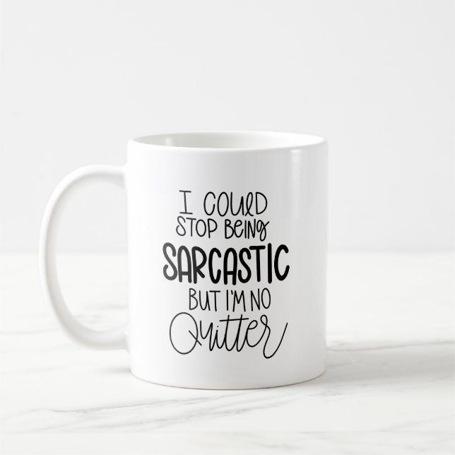 Mug Funny Pas de sarcasme pourri (Gauche)