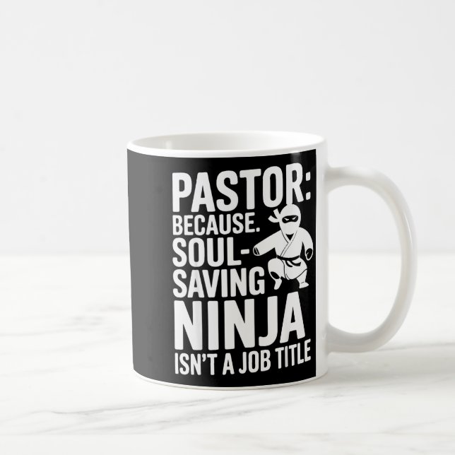 Mug Funny Pastor Humor Christian Faith Leadership Joke (Droite)