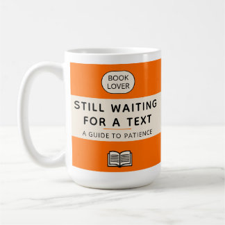 Mug Funny Patience Title Retro Paperback Cover Orange
