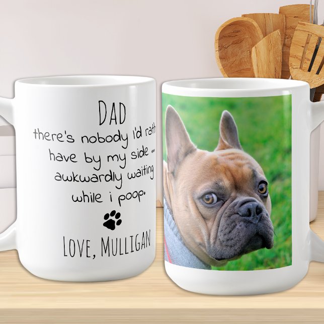 Mug Funny Personnalisé Chien Papa Animal de compagnie  (Créateur téléchargé)