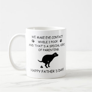 Mug Funny Personnalisé Chien Papa, Chien Poop Fête des