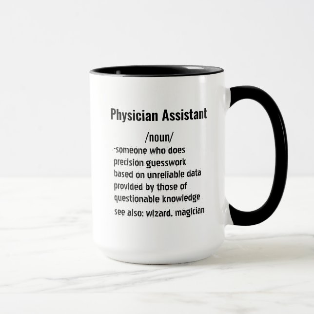 Mug Funny Physician Assistant Definition gifts  (Droite)