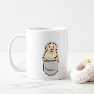 Mug Funny Pocket Design Golden Retriever Amoureux des