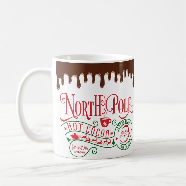 Mug Funny Pôle Nord Chocolat chaud Noël (Gauche)