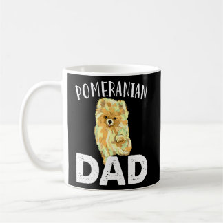 Mug Funny Poméranien Papa mignon amour Chiens Hommes P