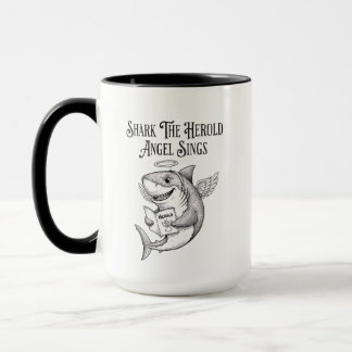 Mug Funny Quirky Shark The Harold Angel Sing Christmas