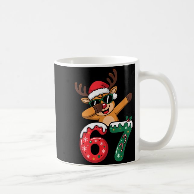 Mug Funny Reindeer Dab Six Seven 67 Christmas Dabbing  (Droite)
