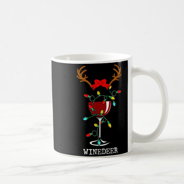 Mug Funny Reindeer Winedeer Reinbeer Matching Couples  (Droite)