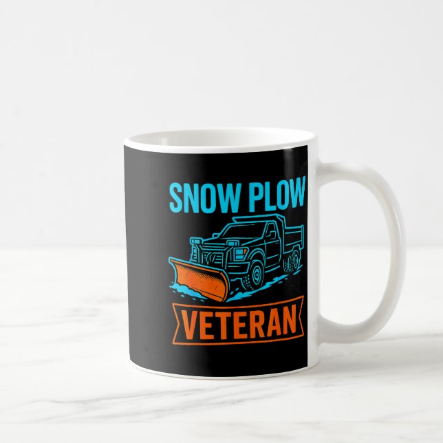 Mug Funny Retired Snow Plow Veteran Winter Clearing Hu (Droite)