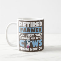 Funny Retirement Plan Cow Retired Farm