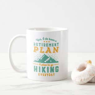 Mug Funny Retraité Plan de retraite de randonnée Rando