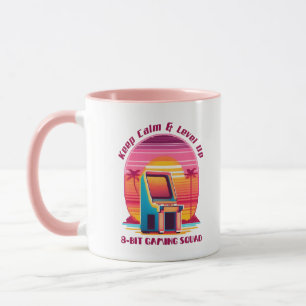 Mug Funny Retro Gaming 80s Arcade 8-Bit Gamer Humour