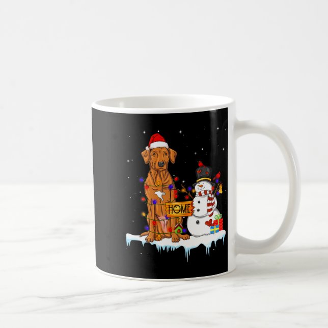 Mug Funny Rhodesian Ridgeback Dog Christmas Snowman Xm (Droite)