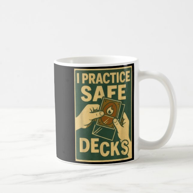 Mug Funny Safe Decks Trading Card Game Pun Humor  (Droite)