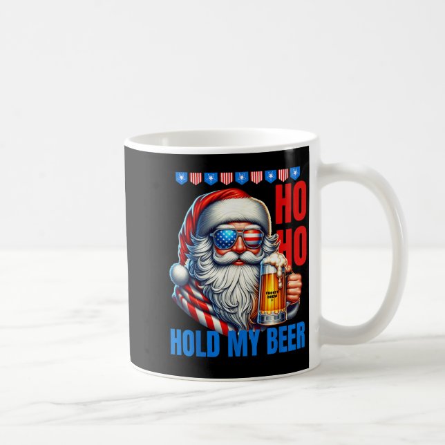 Mug Funny Santa Claus Christmas July 4th Patriotic Hol (Droite)