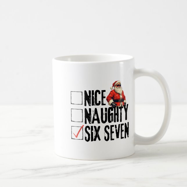 Mug Funny Santa Nice Naughty Six Seven Meme 67 Christm (Droite)