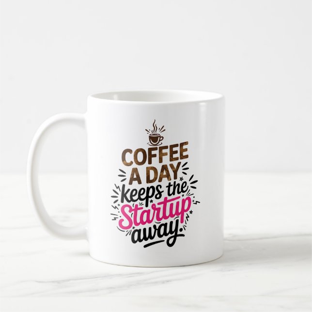 Mug Funny Sarcastic Entrepreneur cadeau Humour de déma (Gauche)