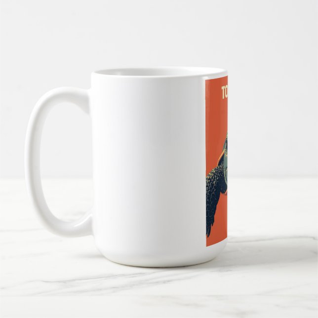 Mug Funny Sarcastic Turtle Too Slow Poster - Ironic Mo (Gauche)