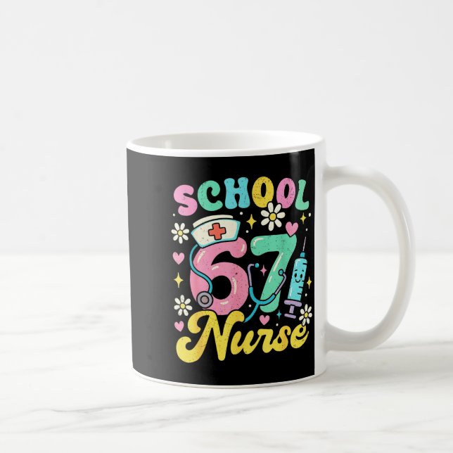 Mug Funny School Nurse 67 Cute Medical Meme Design  (Droite)