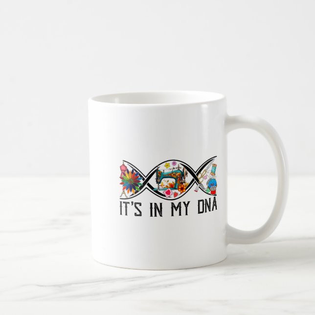Mug Funny Sewing Quilter Sewer Dna Quilting Hobby Craf (Droite)