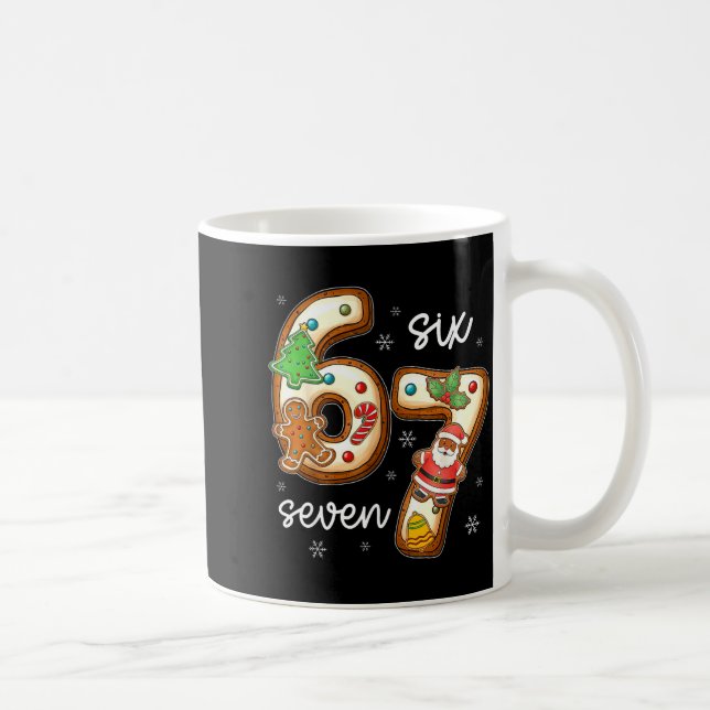 Mug Funny Six Seven 67 Gingerbread Christmas Boys Xmas (Droite)