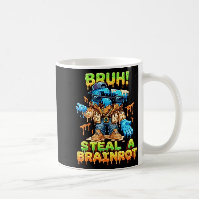Mug Funny Six Seven Meme - Bruh Steal A Brainrot - Fun (Droite)