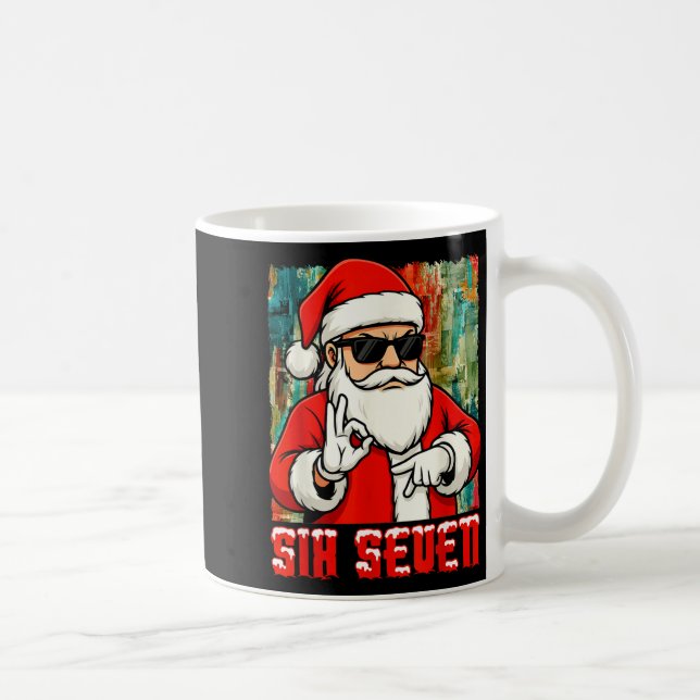Mug Funny Six Seven Meme Christmas Cool Santa Saying 6 (Droite)